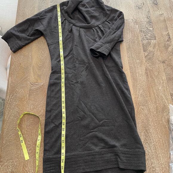 Yigal Azrouel Brown Funnel Neck Dress Small - Picture 7 of 10